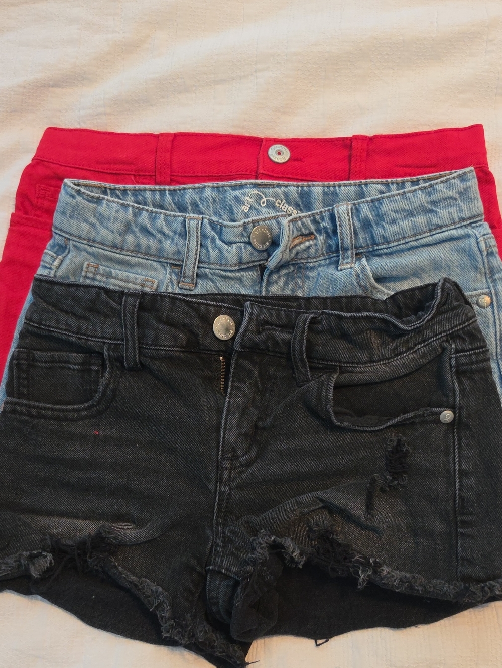 Kids Black Distressed Denim Shorts - Art Class Brand And New red Oshkosh Shorts